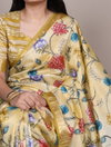 YNF7057 Tussar Silk With Viscose Border With Floral Print Sarees Wholesale Market In Surat
